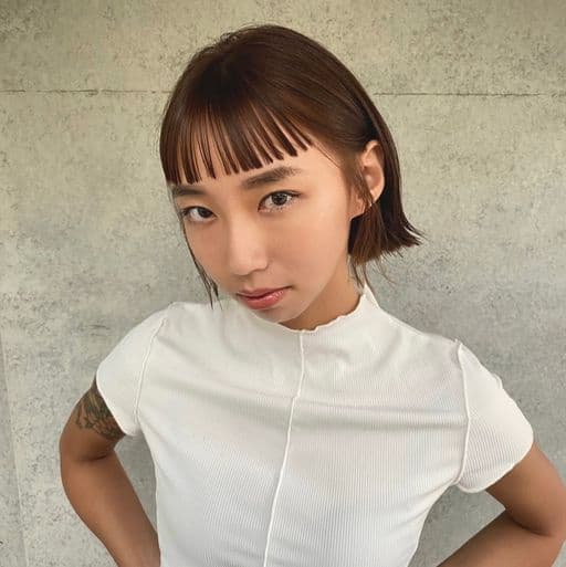 女生短髮、短瀏海、女生染髮