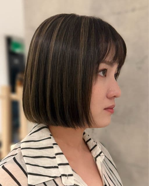 女生短髮、短瀏海、女生染髮