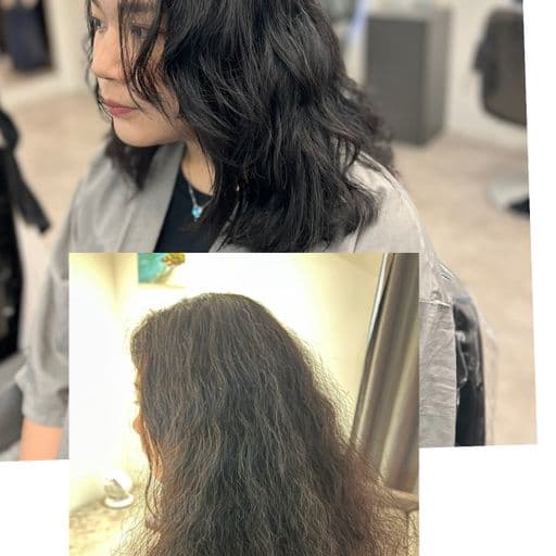 女生長髮、長瀏海、圓臉