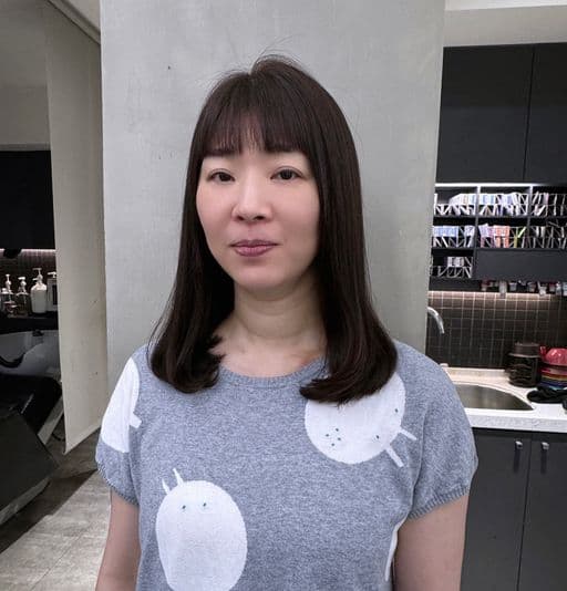 女生長髮、短瀏海、女生染髮