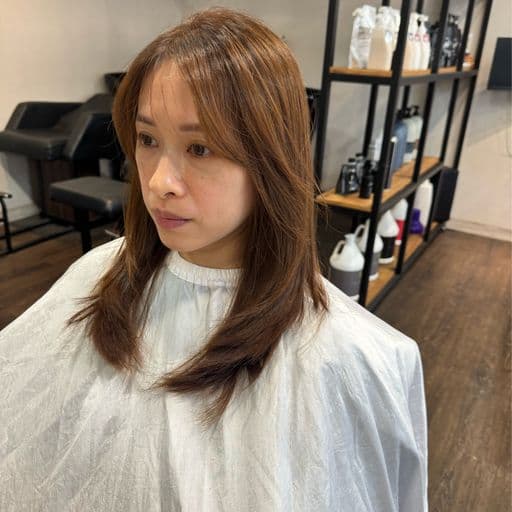 女生長髮、長瀏海、女生染髮
