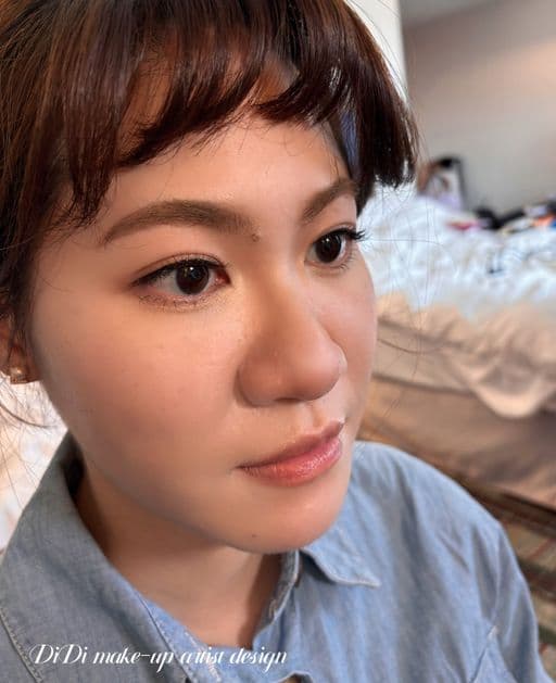 女生長髮、短瀏海、電棒造型