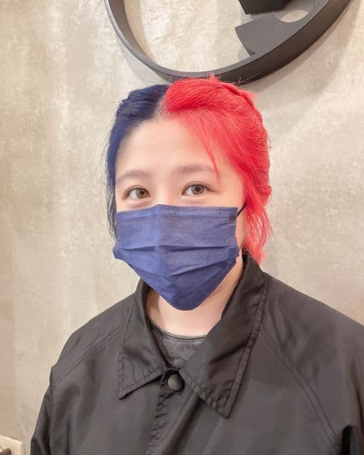 女生中長髮、長瀏海、女生染髮