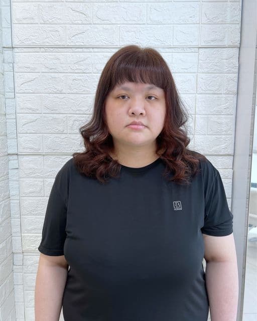 女生中長髮、女生染髮、不用漂髮