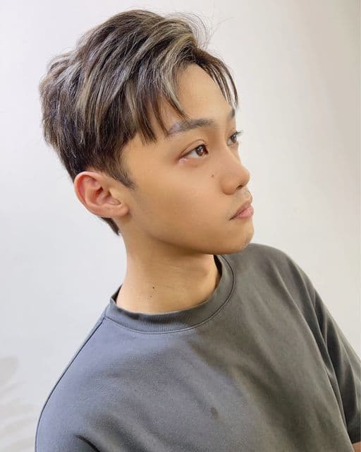 男生短髮、男生染髮、漂色