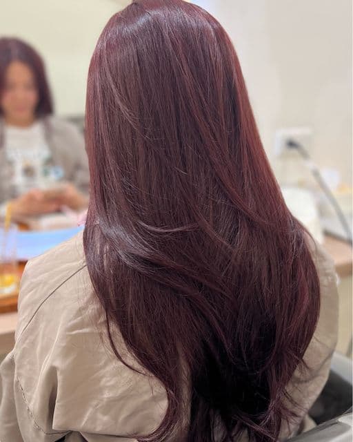 女生長髮、長瀏海、女生染髮