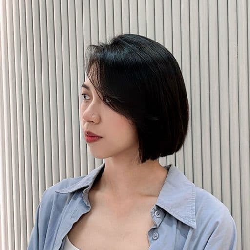 女生造型、齊短髮、台北東區髮型設計師