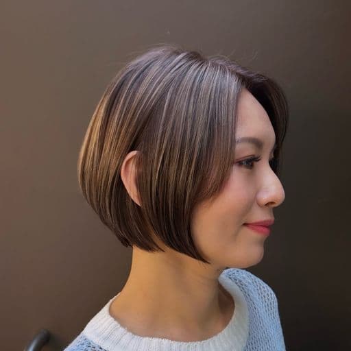 女生短髮、短瀏海、女生染髮