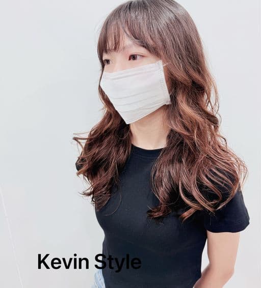 女生長髮、短瀏海、女生燙髮