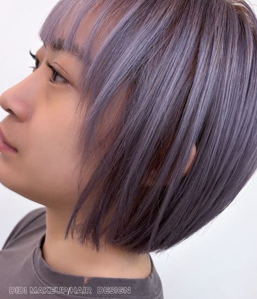 女生短髮、短瀏海、女生染髮