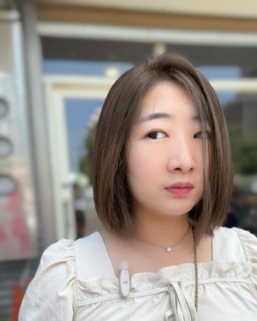 女生短髮、長瀏海、女生染髮