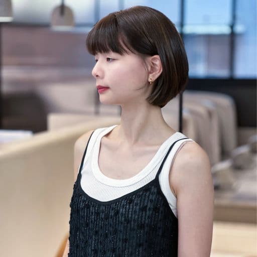 女生短髮、短瀏海、女生染髮