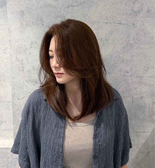 女生長髮、長瀏海、中性髮