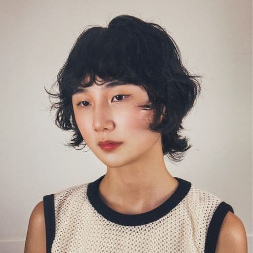 女生短髮、女生燙髮、溫塑燙