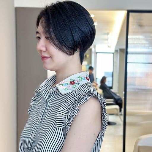 女生短髮、長瀏海、女生燙髮
