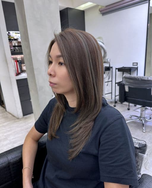 女生長髮、長瀏海、女生染髮
