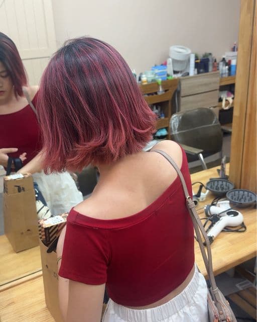 女生中長髮、女生染髮、漂色
