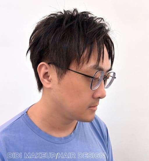 男生短髮、短瀏海、男生染髮