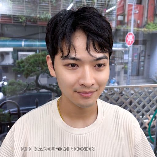 男生短髮、短瀏海、男生燙髮