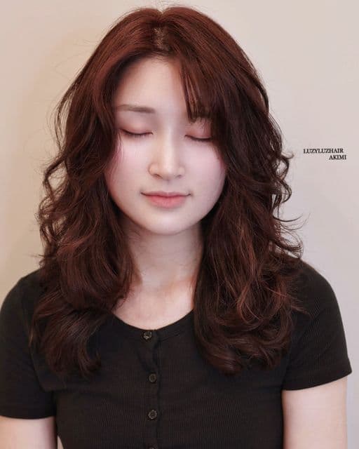 女生長髮、短瀏海、女生染髮