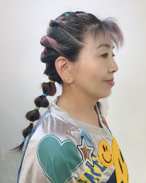 女生長髮、短瀏海、女生染髮