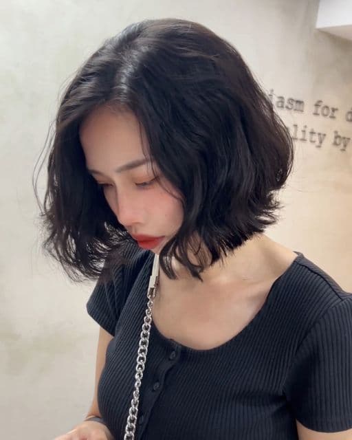 女生短髮、長瀏海、女生燙髮