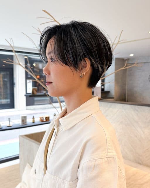 女生短髮、長瀏海、女生染髮