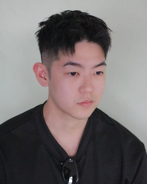男生短髮、中性髮、男士逗號瀏海