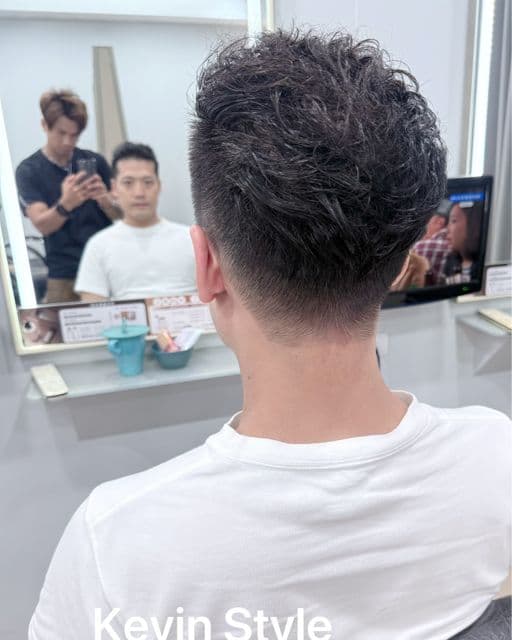 男生短髮、短瀏海、男生燙髮