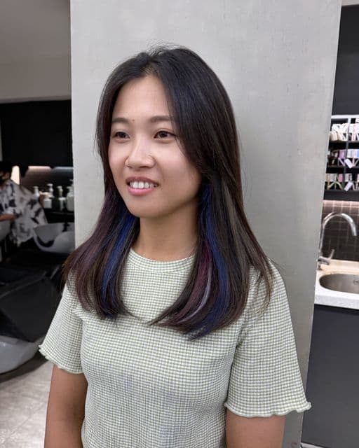 女生長髮、長瀏海、女生染髮