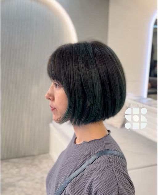 女生短髮、短瀏海、女生染髮