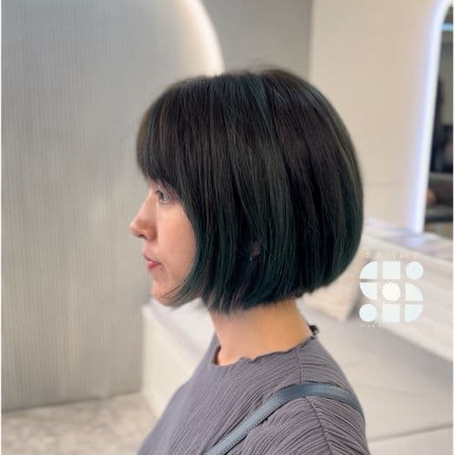 女生短髮、短瀏海、女生染髮