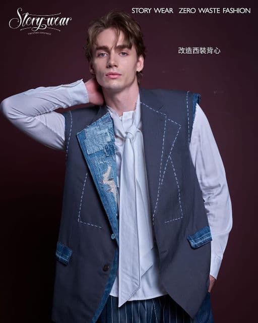 男生短髮、長瀏海、電棒造型