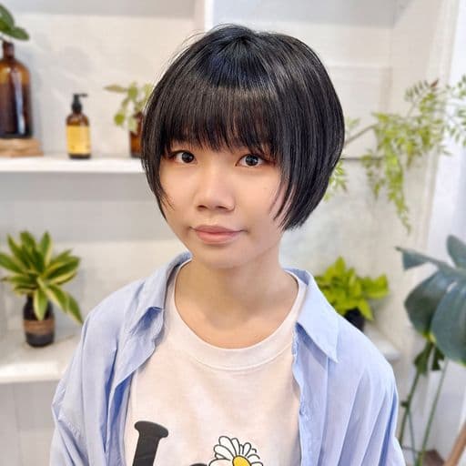 女生短髮、下巴短髮、日系短髮