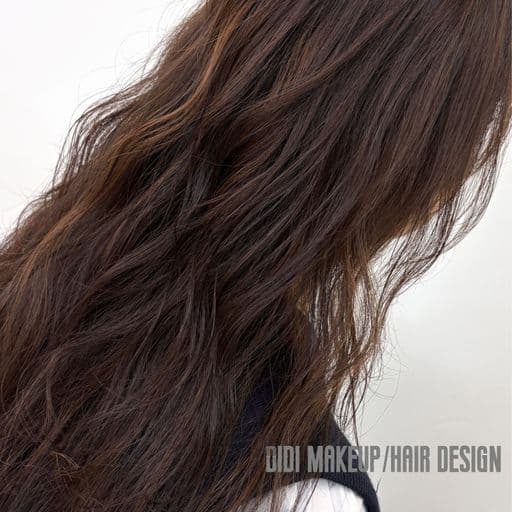 女生長髮、短瀏海、女生燙髮