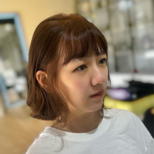 女生短髮、短瀏海、女生染髮