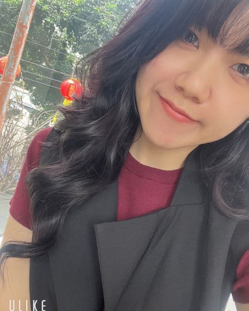 女生長髮、短瀏海、女生染髮