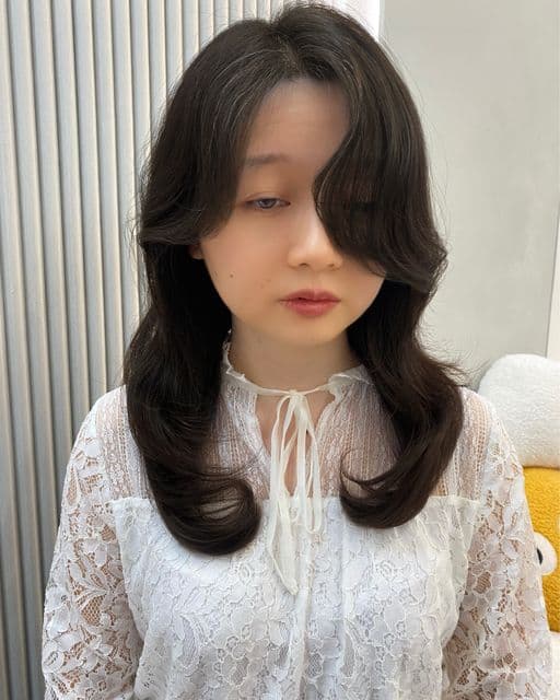 女生長髮、長瀏海、女生燙髮