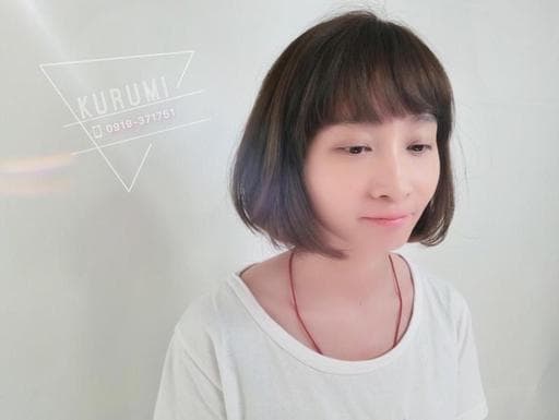 女生短髮、霧面大地色系、台中剪髮