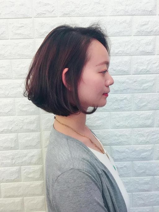 女生短髮、鮑伯頭、清新中短髮-(耳下肩上)