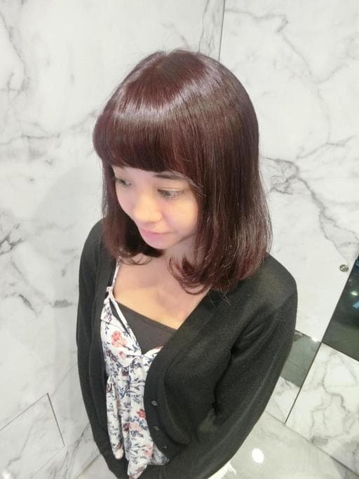 女生短髮、霧面、質感