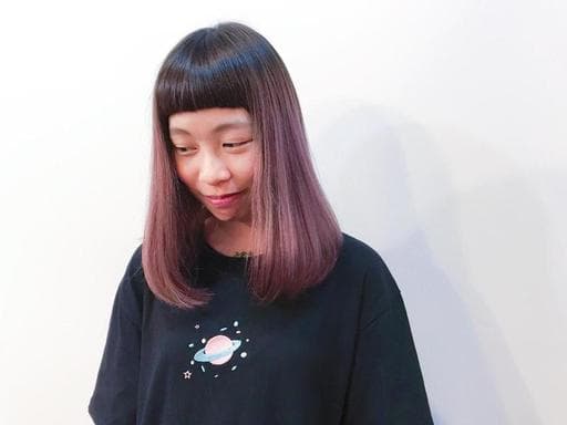 諾亞藝術造型、諾亞iris、女生眉上瀏海