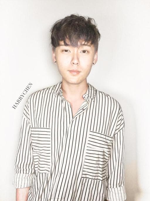 男生短髮、男生染髮、蜂蜜奶茶色