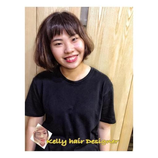 韓式髮根燙、女生短髮、蓬鬆感