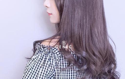 女生長髮、霧面、浪漫大卷