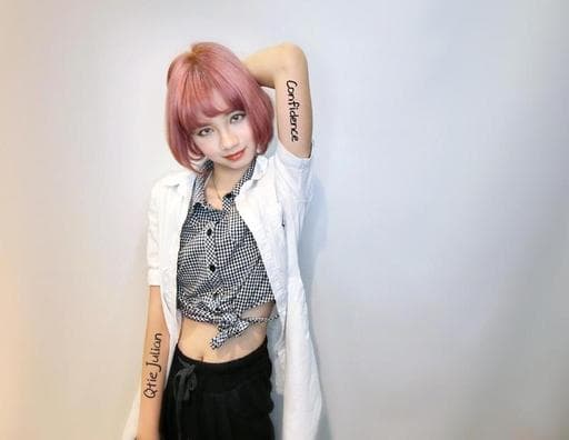 女生短髮、質感、特殊色