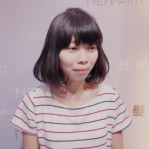 清新中短髮-(耳下肩上)、燙卷、短髮女神系