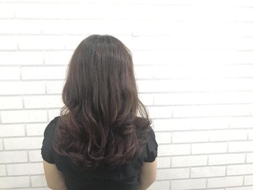棕色系、女生中長髮、霧面