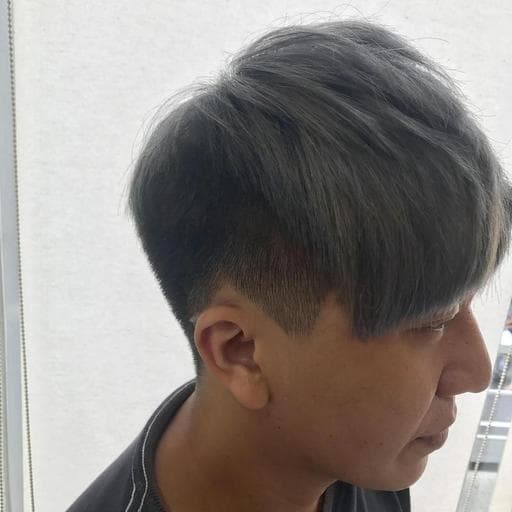 霧面灰藍、韓系QQ、男生短髮