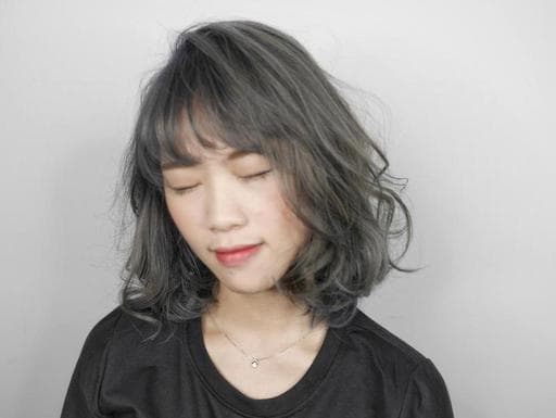 染髮、女生中長髮、霧面